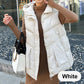 Women's Thickened Medium-Length Hooded Vest
