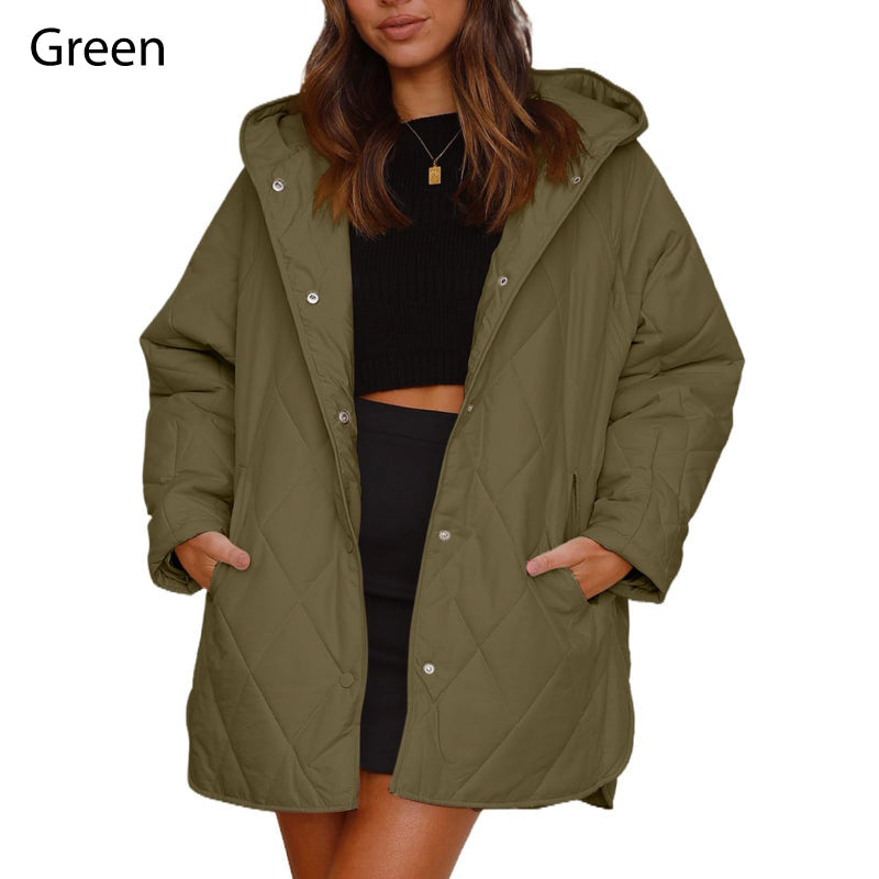 🌸Autumn sale🌸Limited time 50% DISCOUNT💕Women's Winter Trendy Lightweight Hooded Quilted Jacket