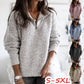 Women's long-sleeved zippered cardigan jacket