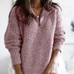 Women's long-sleeved zippered cardigan jacket