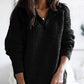 Women's long-sleeved zippered cardigan jacket