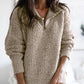 Women's long-sleeved zippered cardigan jacket