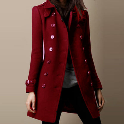 Women's Lapel Double Breasted Mid-Length Coats🌺FREE SHIPPING