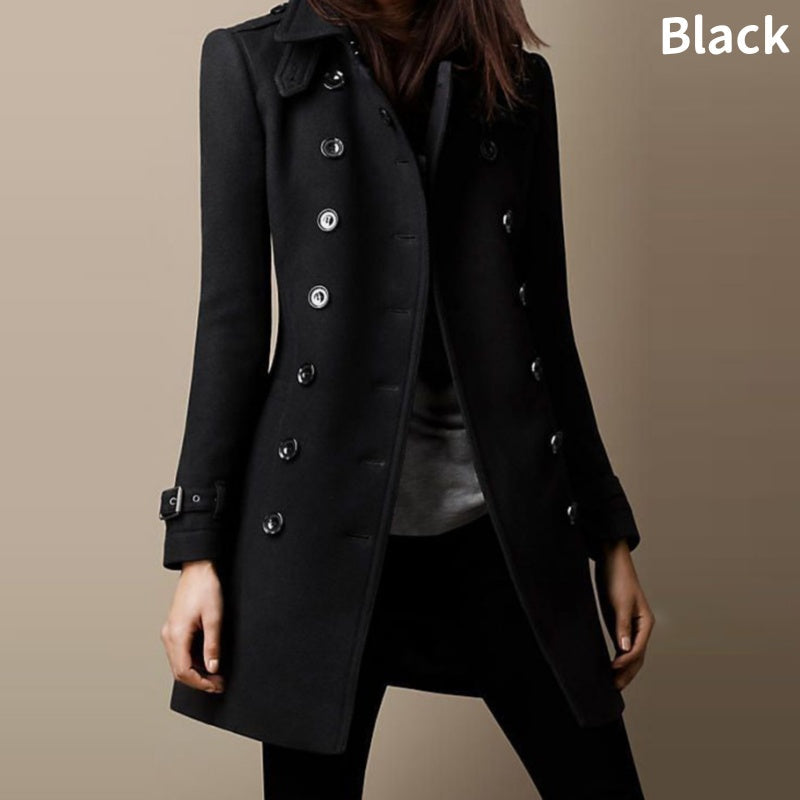 Women's Lapel Double Breasted Mid-Length Coats🌺FREE SHIPPING