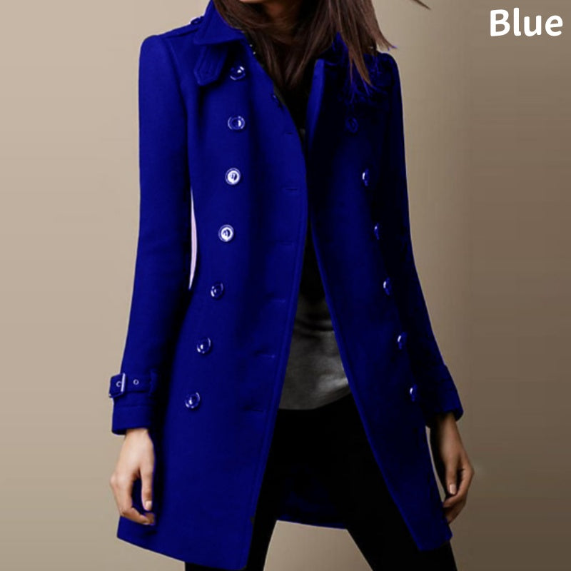 Women's Lapel Double Breasted Mid-Length Coats🌺FREE SHIPPING