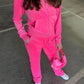Sports casual gold velvet suit 2 pieces【FREE SHIPPING】