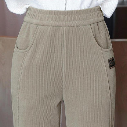 🔥Limited time offer🔥Women's high waist warm faux fleece lined trousers