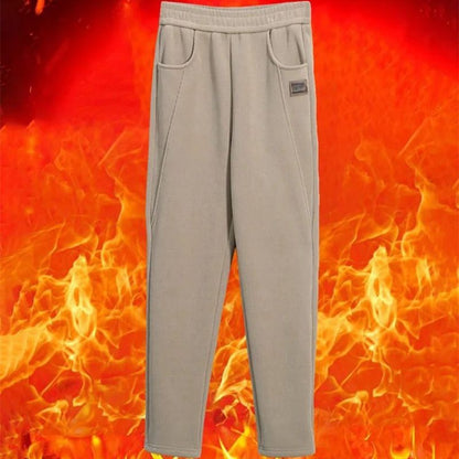 🔥Limited time offer🔥Women's high waist warm faux fleece lined trousers