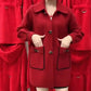 Women's Warm Mid-Length Coat with Pockets