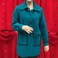 Women's Warm Mid-Length Coat with Pockets