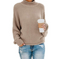 Hot Sale - Loose Solid Color Large Size Turtleneck Sweater