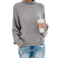 Hot Sale - Loose Solid Color Large Size Turtleneck Sweater