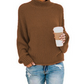 Hot Sale - Loose Solid Color Large Size Turtleneck Sweater