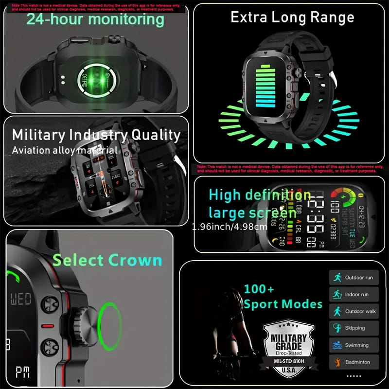 📣FREE SHIPPING💧Waterproofing Ultimate Outdoor Companion⌚ Rugged Outdoor Smart Watch - 100+ Sports Modes