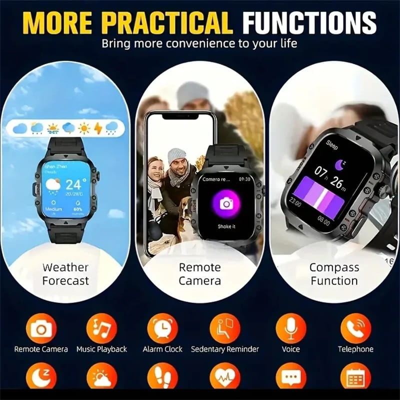 📣FREE SHIPPING💧Waterproofing Ultimate Outdoor Companion⌚ Rugged Outdoor Smart Watch - 100+ Sports Modes