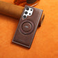 Magnetic PU Leather Case With 360° Rotating Bracket for Galaxy S23-24 Series