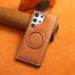 Magnetic PU Leather Case With 360° Rotating Bracket for Galaxy S23-24 Series