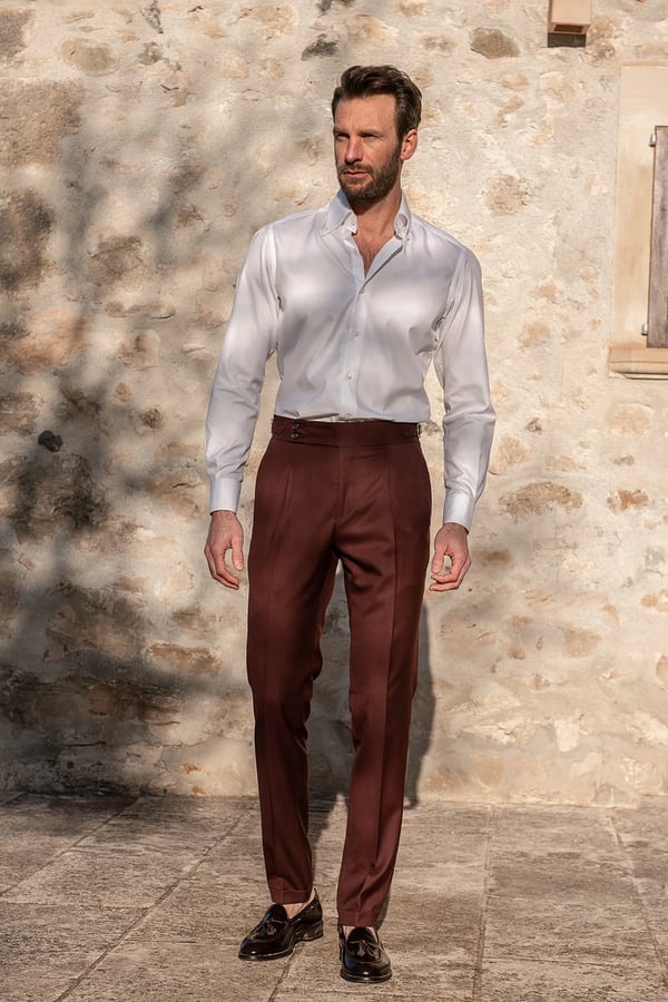 ✨Men's Solid Color Straight Casual Trousers