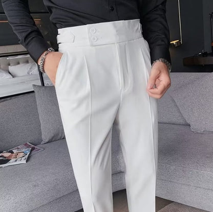✨Men's Solid Color Straight Casual Trousers