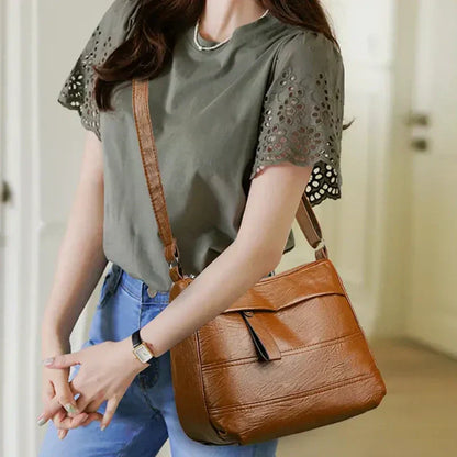 🎉New Hot Sales - 78% OFF🔥Retro Large-Capacity Multilayer Shoulder Bag