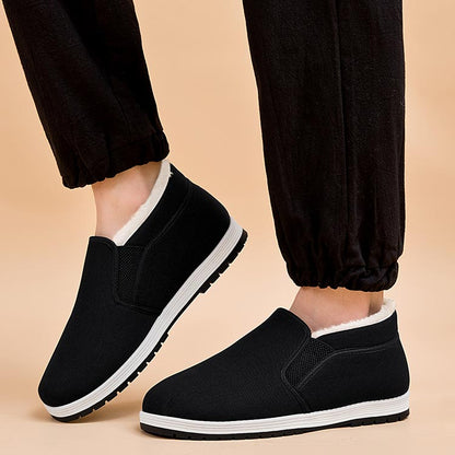 Men's Super Warm Faux Fur Lined Anti-slip Cotton Shoes【BUY 2 GET FREE SHIPPING】