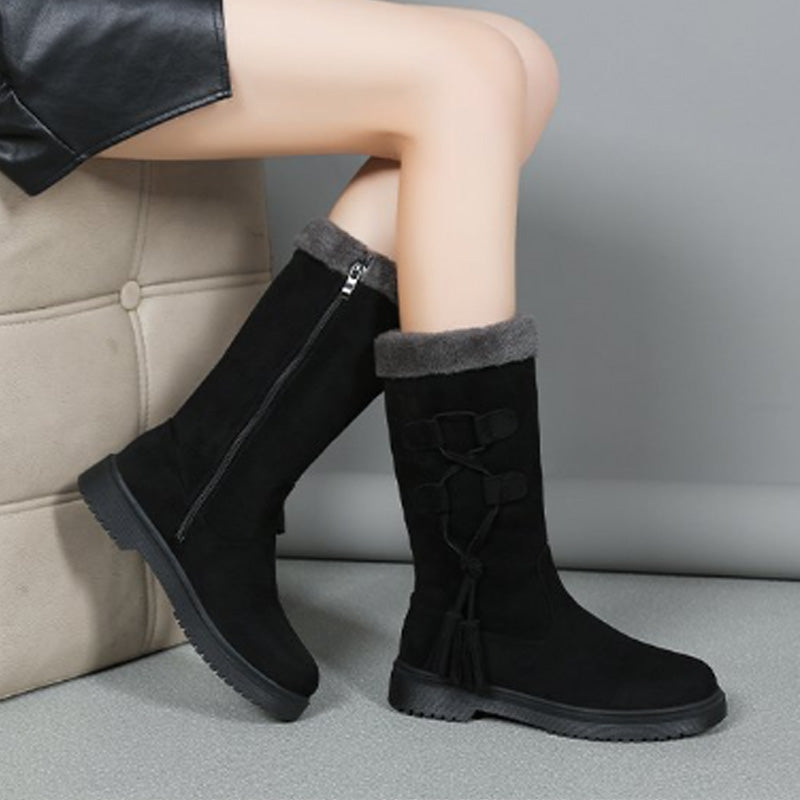 👢Women's Warm Mid-Calf Boots with Side Zipper