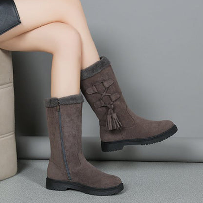 👢Women's Warm Mid-Calf Boots with Side Zipper