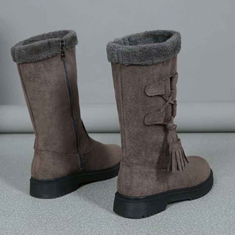 👢Women's Warm Mid-Calf Boots with Side Zipper