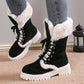 🎅Christmas promotion 49% OFF🎄Women's Cotton Mid-Calf Plush Lined Snow Boots【FREE SHIPPING】
