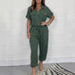 Women’s Short Sleeved Utility Jumpsuit