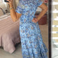 💃🔥 Print-cozy v-neck long-dress