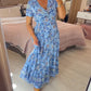 💃🔥 Print-cozy v-neck long-dress