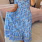 💃🔥 Print-cozy v-neck long-dress