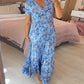 💃🔥 Print-cozy v-neck long-dress