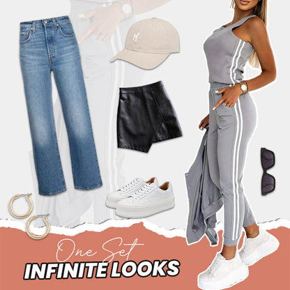 ❤️Limited Sale 50% OFF🌺Women's Three-piece Baseball Jacket And Pants Set
