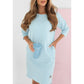 💖Limited Sale 49% OFF💖Round Neck 3/4 Sleeve Dress with Pockets