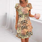 🎁 Hot Sale 49% OFF 🔥Versatile Stylish Leopard Colorful Print Sequin Dress