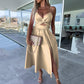 Women’s Spaghetti Straps High Slit Dress🌺Sping sale-49% OFF