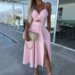 Women’s Spaghetti Straps High Slit Dress🌺Sping sale-49% OFF