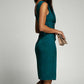 Svelte V-Neck Slit Midi Dress