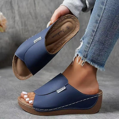 🔥 Hot Sales  50% OFF 🔥Women's Casual Wedge Slide Sandals