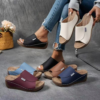 🔥2026 Hot Sale 50% OFF - Women's Casual Wedge Slide Sandals
