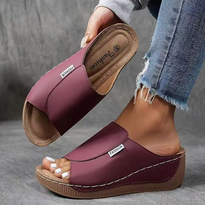 🔥2026 Hot Sale 50% OFF - Women's Casual Wedge Slide Sandals