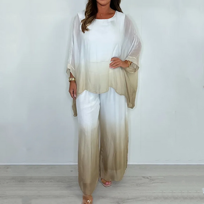 Mesh Mix Dip Dye Loose Flowy Top & Trouser Set🌺BUY 2 GET FREE SHIPPING