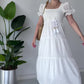 Women's Flowy Jacquard Square Neck Dress【FREE SHIPPING】