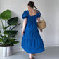 Women's Flowy Jacquard Square Neck Dress【FREE SHIPPING】