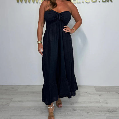 💥Special Sale 49% OFF💃Women's Strapless Maxi Dress