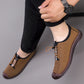 Slip-on Soft Leather Hollow Hiking Shoes