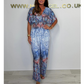 Bohemian Print Wide Leg Jumpsuit