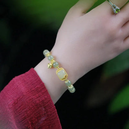 🔥 HOT SALE 🔥Hotan Jade Beaded Bracelet